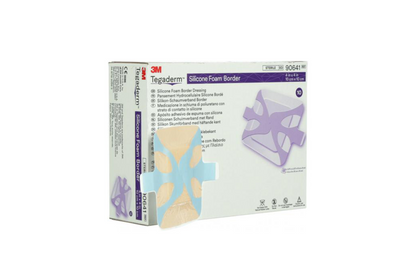 Tegaderm 3M Silicone Foam Border Dressing 4 x 4