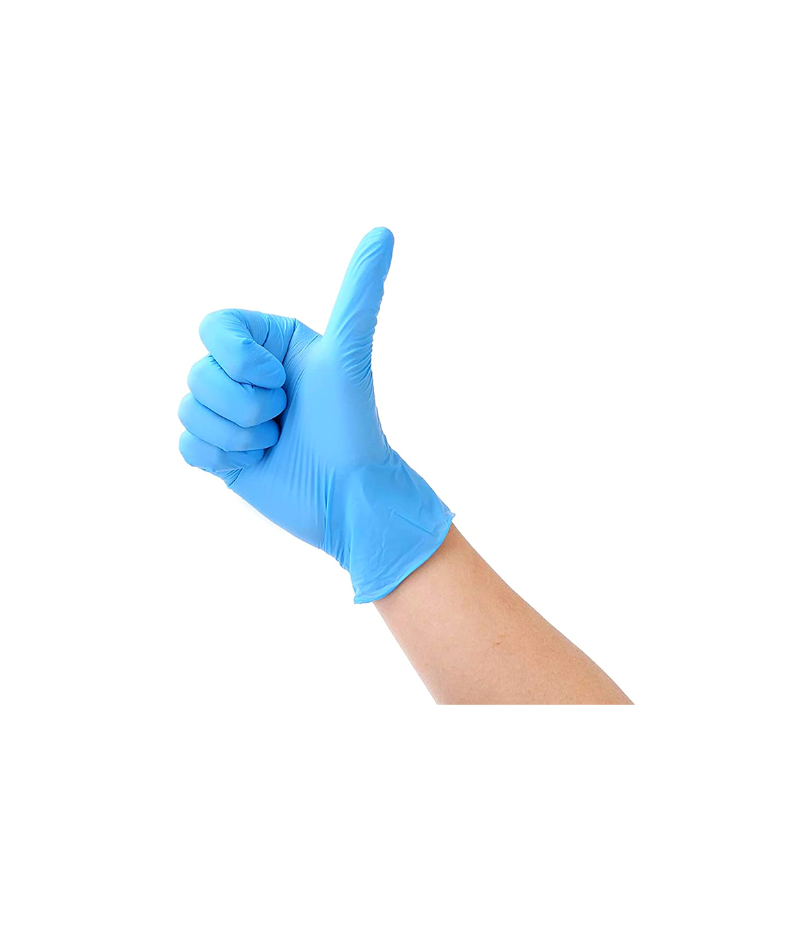 BSJ Fixings Blue Nitrile Disposable Gloves, Powder Free, Food Grade Gloves 100 Pcs (Large)