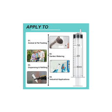 Pack of 16 30 ml Syringes, Sterile Syringes with Lid, Plastic Syringe for Oil, Brake Fluid, Reusable Plastic Syringe for Small Pet Feeding, Engine Oil or Brake Fluid