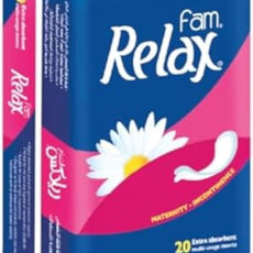 Fam Relax Natural Cotton Feel,Maternity Sanitary Pads,20 Pads