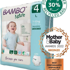 Size 4 / L Premium Training Pants, Pull Ups, Eco-Labelled Potty Training Pants, Training Nappy Pants, Secure & Comfortable, Discreet Pants For Active Day & Comfy Night's Sleep - 20PK