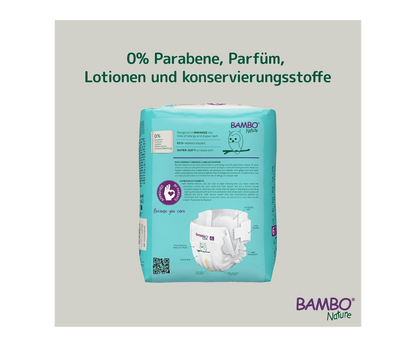 Bambo Nature Premium Eco Nappies – Size 6 (16+ kg / 35+ lb), XXL, 20 Pack