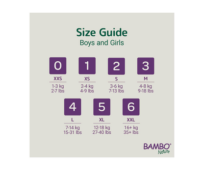 Bambo Nature Eco-Friendly Diaper Size 4, Mega Pack ,7-14kg (144 diapers) Tall pack