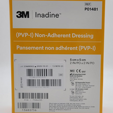 Iodine Non-Adherent Wound Dressing (Inadine PVP-I) 5x5 cm, 25 Pack