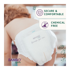 Bambo Nature Premium Eco Nappies – Size 1 (2–4 kg / 4–9 lb), 22 Pack