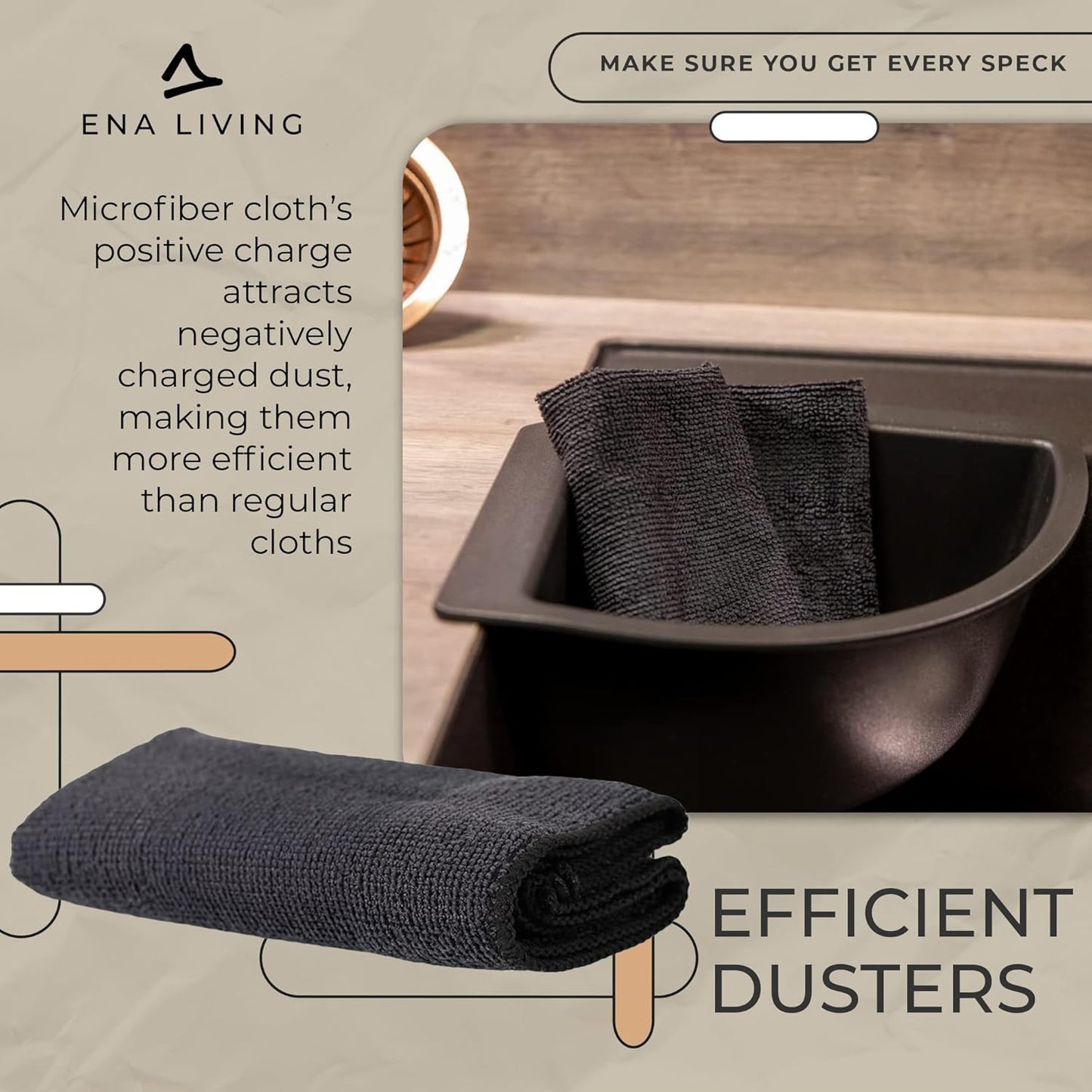 Black Microfiber Cloth