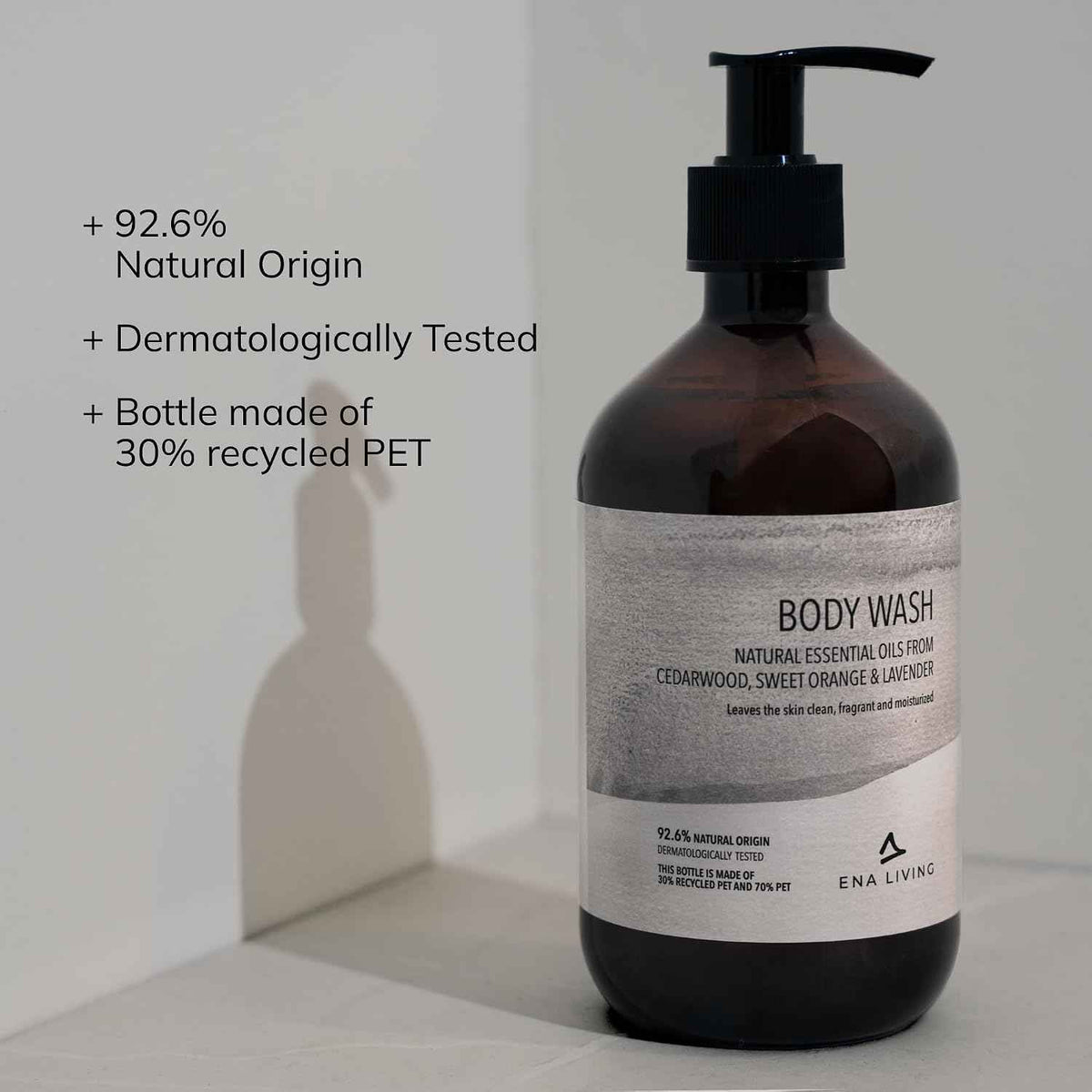 Shower Gel for Men and Women, 500 ml, Lavender, Orange & Cedar Wood