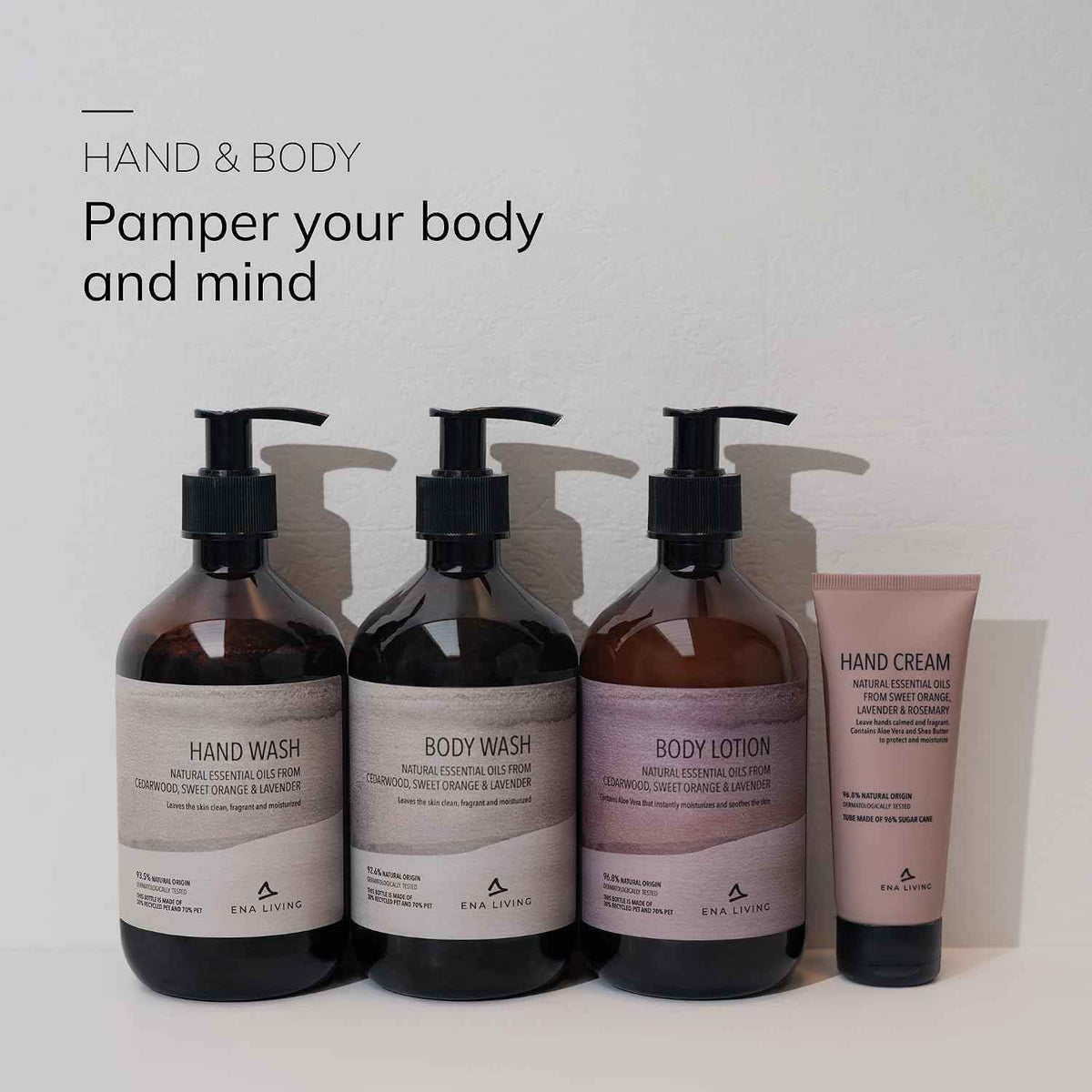 Shower Gel for Men and Women, 500 ml, Lavender, Orange & Cedar Wood