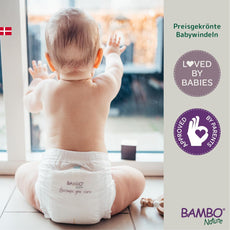Size 1 Nappies Premium Eco Nappies, Eco-Labelled Newborn Nappies, Enhanced Leakage Protection, Secure & Comfortable Baby Nappies, Newborn Essentials -  (4-9 lb/2-4 kg), 22PK