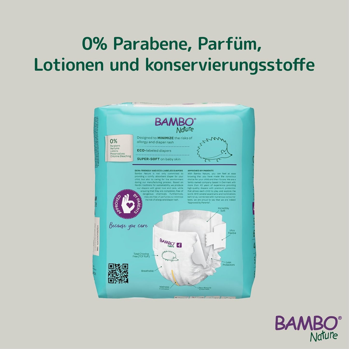 Size 4 Nappies Premium Eco Nappies, Eco-Labelled Sustainable Nappies, Enhanced Leakage Protection, Secure & Comfortable Baby Nappies, Secure & Comfortable - (15-31lb/7-14 kg), Maxi, 24PK