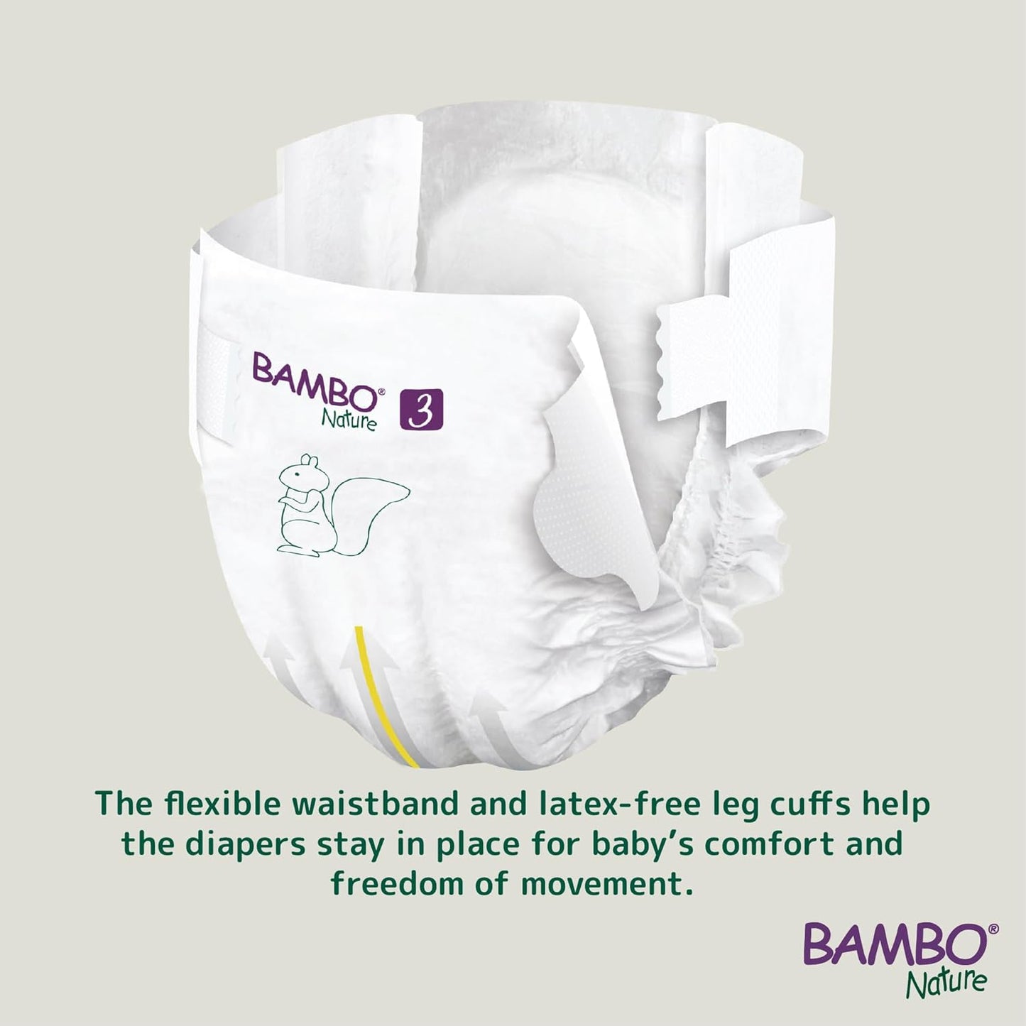 Size 3 Tall Pack Eco-Friendly Diapers, Mega Pack 4-8kg (156 diapers)
