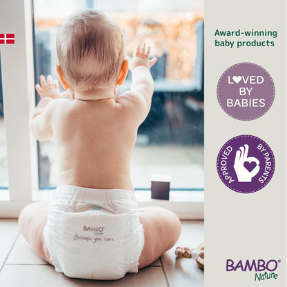 Size 2 Nappies Premium Eco Nappies, Eco-Labelled Sustainable Nappies, Enhanced Leakage Protection, Secure & Comfortable Baby Nappies, Secure & Comfortable - (7-13lb/3-6kg), Mini, 30PK