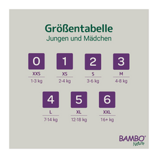 Bambo Nature Premium Eco Nappies – Size 6 (16+ kg / 35+ lb), XXL, 20 Pack