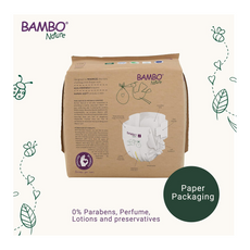 Bambo Nature Premium Eco Nappies – Size 1 (2–4 kg / 4–9 lb), 22 Pack
