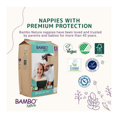 Bambo Nature Baby Diapers – Size 6 (16+ kg) – Pack of 6 (120 Nappies Total)
