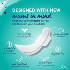 Lil-Lets Maternity Maxi Sanitory Pads With Wings - Perfect for 0-3 Weeks Post Birth - Wide Shaped Back - Super Soft - Extra Long and Cushioned - Skin Friendly - Leak Protection - 10 units - iHealthcare