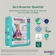 Size 4 Nappies Premium Eco Nappies, Eco-Labelled Sustainable Nappies, Enhanced Leakage Protection, Secure & Comfortable Baby Nappies, Secure & Comfortable - (15-31lb/7-14 kg), Maxi, 24PK