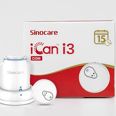 Sinocare iCan i3 Continuous Glucose Monitor 15 Days CGM Sensor Blood Sugar Monitoring Diabetes Management Smart Glucose Device Automatically Real-time 3 Minutes Readings Updates Tracking via App - iHealthcare