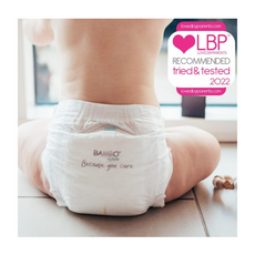 Bambo Nature Premium Eco Nappies, Eco-Labelled Newborn Nappies, Enhanced Leakage Protection, Secure & Comfortable Baby Nappies, Newborn Essentials - Size 1