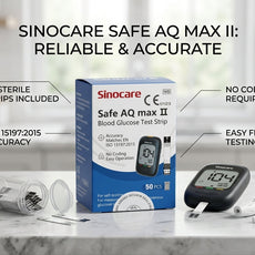 Sinocare Safe AQ MAX Test Strips Value Pack – Buy 3 Boxes, Get 1 FREE (4 x 50 Count) Sinocare