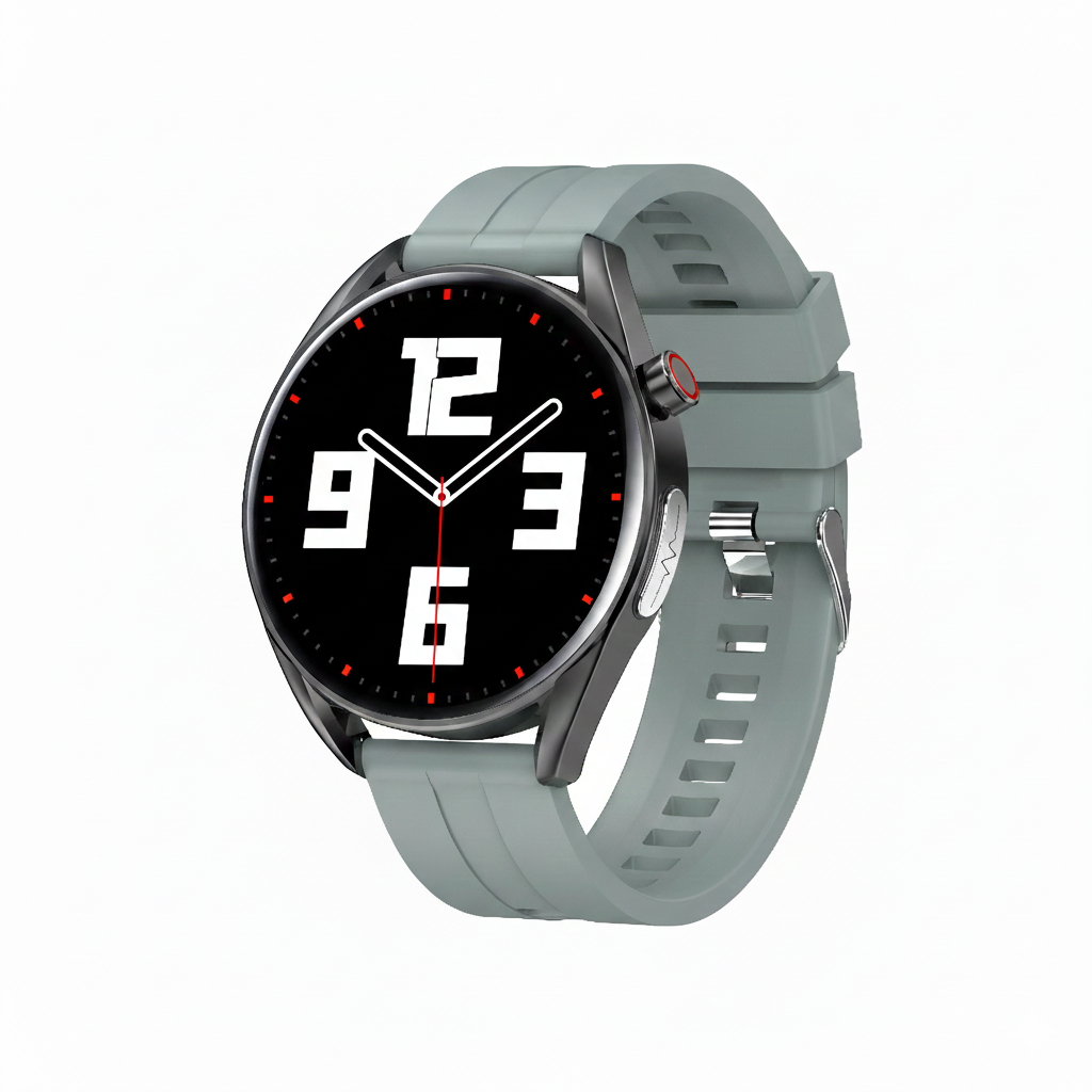 Halley Medical Supplies Medical Grade ECG Smart Watch - 1.28" Round HD Touch Screen, IP68 Waterproof Fitness Tracker with Heart Rate, Blood Oxygen (SpO2) & HRV Monitor, Health Watch for Android iOS