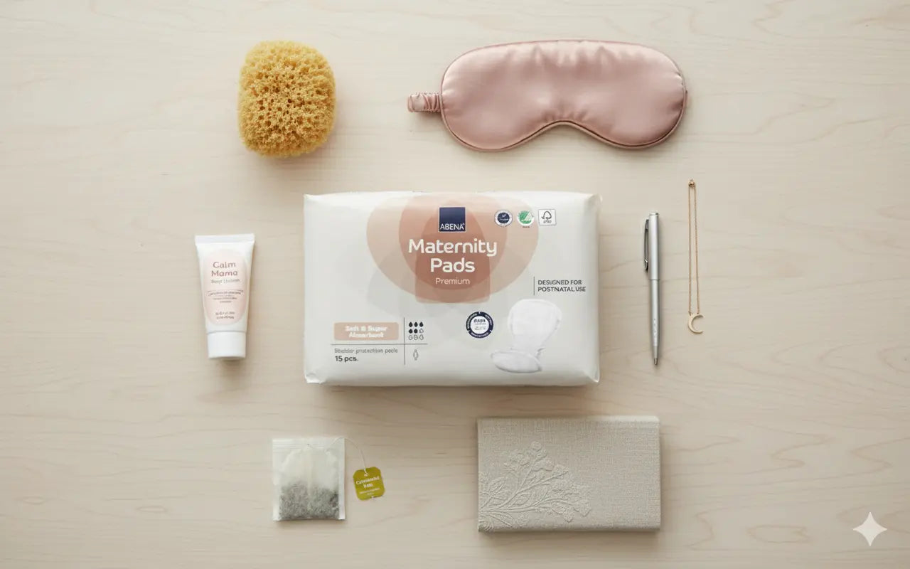 Premium Maternity Pads for Women - Heavy Absorbency, Ultra-Soft Comfort - 15 Pack - iHealthcare