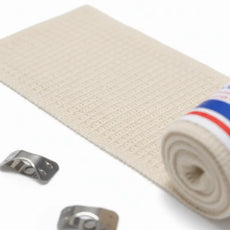 Crepe Elastic Cotton Bandage (6-Pack) - Washable & Reusable - Flexible Support for All Body Areas