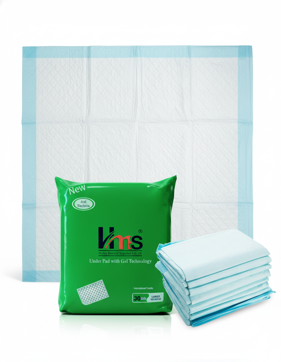 Halley Medical Supplies Under Pads with Gel Technology for Adult - Bed pads - 30 pads - Large 90x60 cm.