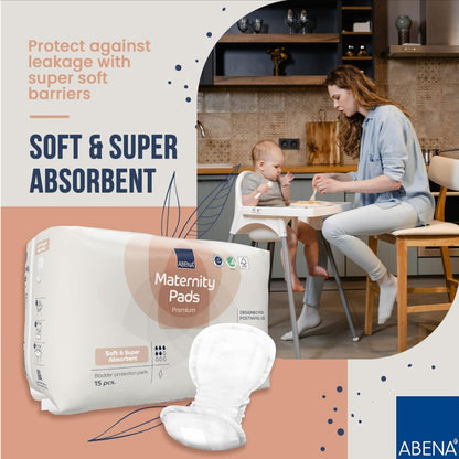 Premium Maternity Pads - Maximum Comfort and Absorbency - 15 Count