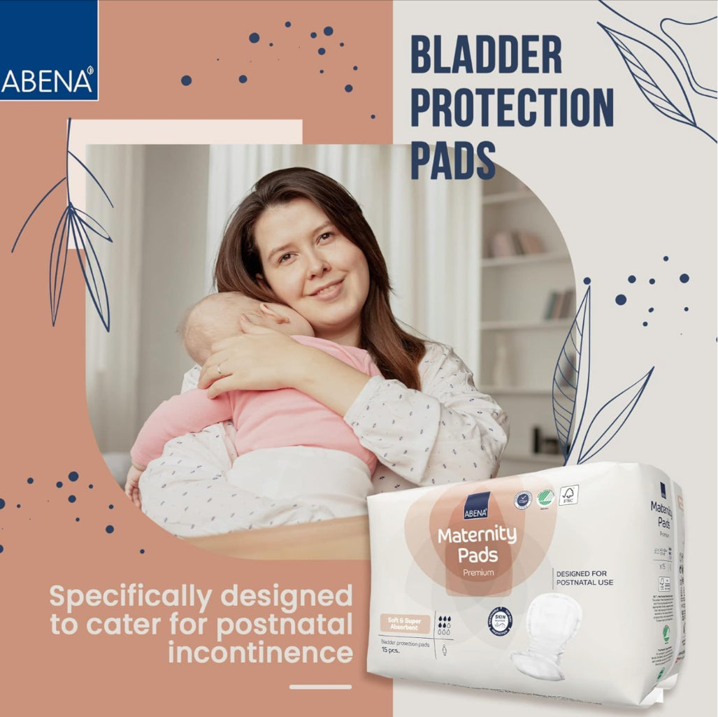 Premium Maternity Pads - Maximum Comfort and Absorbency - 15 Count