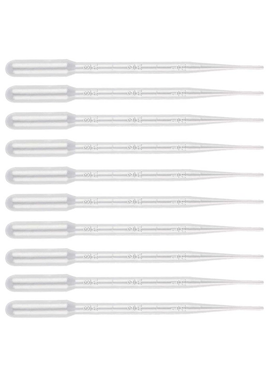 Halley Medical Supplies 3ml Plastic Pipette Droppers – 100PCS