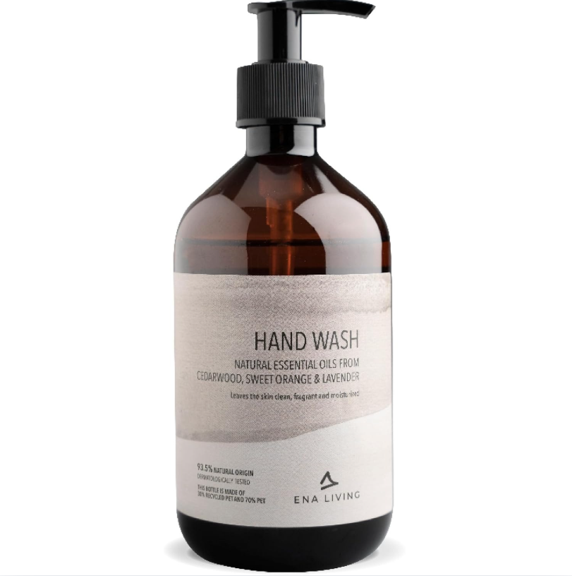 Hand Soap with Essential Oils, 500 ml, 1 Bottle of Liquid Hand Soap with Cedarwood, Sweet Orange & Lavender, Luxurious Hand Soap iHealthcare