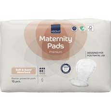 Abena Premium Maternity Pads for Women - Heavy Absorbency, Ultra-Soft Comfort - 15 Pack Abena
