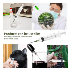 PEAKTOP 20 ml Plastic Syringe with Needle and Caps