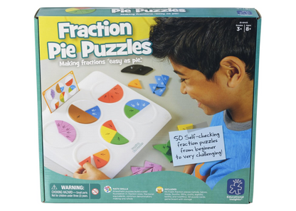 Educational Insights Learning Resources Fraction Pie Puzzles, Multicolored ,33 x 29 cm