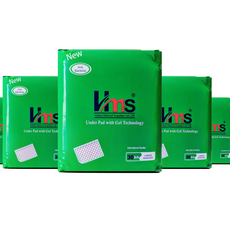 A series of green packages of Halley Medical Supplies under pads with gel technology for adults. The packages are labeled with the brand name and product description.