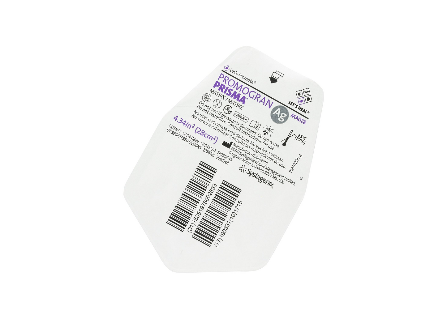 Systagenix Promogran Prisma Matrix Wound Dressing – 4.34 sq. in