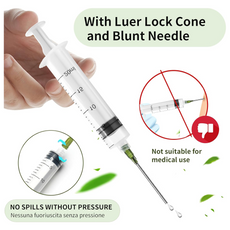 PEAKTOP 20 ml Plastic Syringe with Needle and Caps