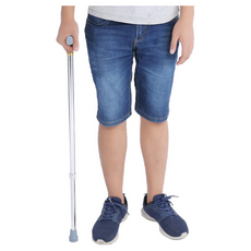 Naroote Aluminum Alloy Walking Stick – 10-Level Safety Adjustment (Silver, 24–38in) Halley Medical Supplies Ltd.