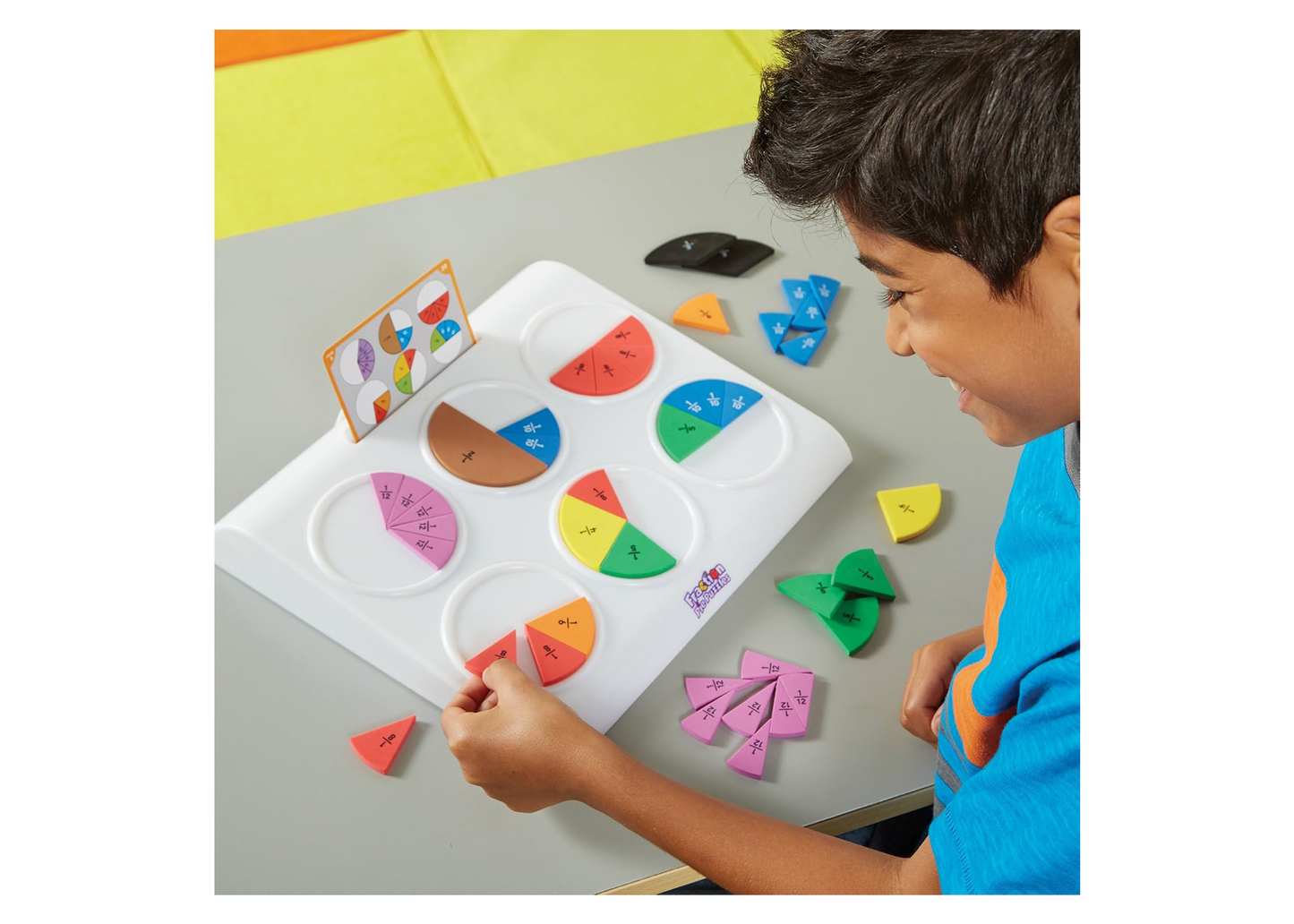 Educational Insights Learning Resources Fraction Pie Puzzles, Multicolored ,33 x 29 cm