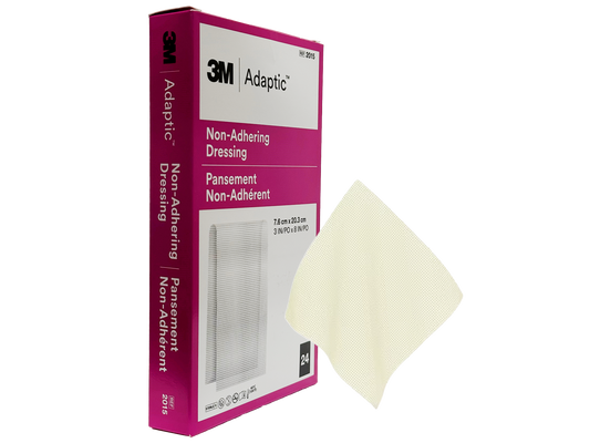 NonAdhering Dressing Gauze 7.6 cm x 20.3 cm, Enables fluid transfer to a secondary dressing, reducing the risk of exudate pooling and maceration1 (Pack of 24)