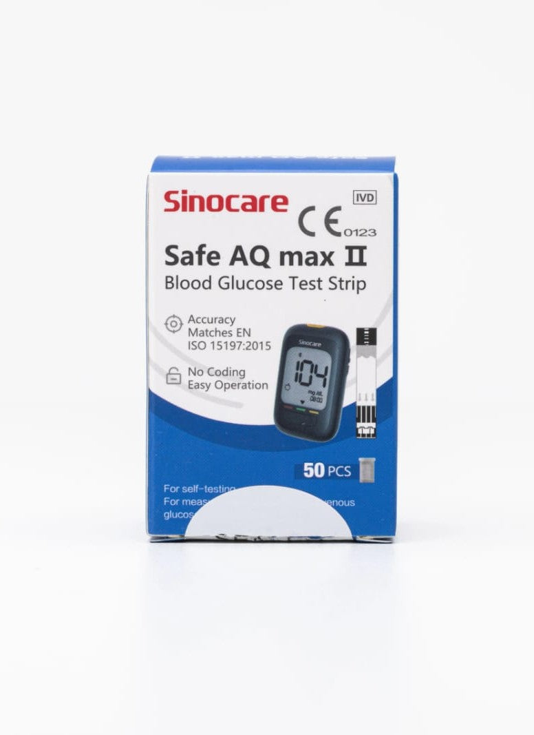 Sinocare Safe AQ MAX Test Strips Value Pack – Buy 3 Boxes, Get 1 FREE (4 x 50 Count) Sinocare
