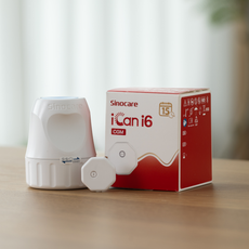 Sinocare iCan i6 Continuous Glucose Monitor 15 Days CGM Sensor Blood Sugar Monitoring Diabetes Management Smart Glucose Device Automatically Real-time 3 Minutes Readings Updates Tracking via App Sinocare